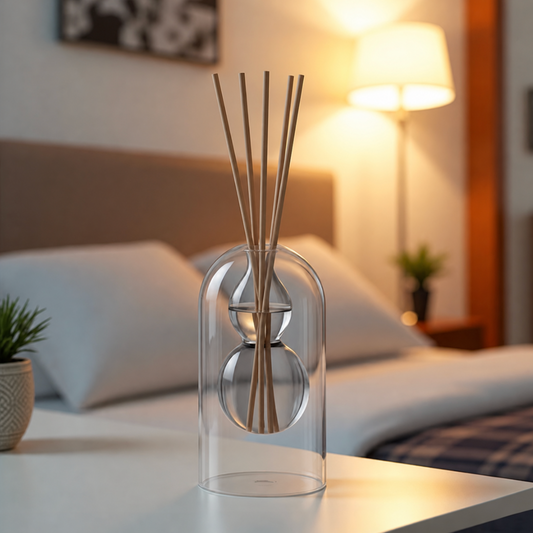 150ml Double-Walled Glass Aroma Diffuser with Reed Sticks