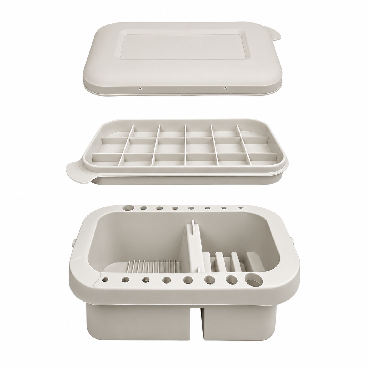 3-in-1 Paint Brush Washer, Holder & Mixing Palette