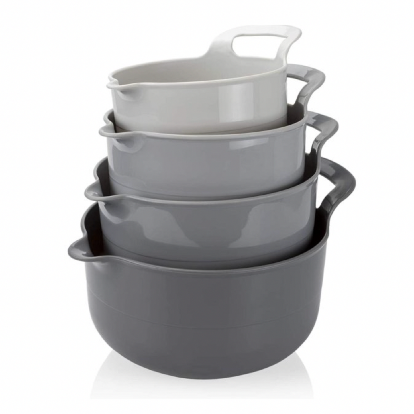 4-Piece Nesting Mixing Bowl Set with Pour Spout & Handles