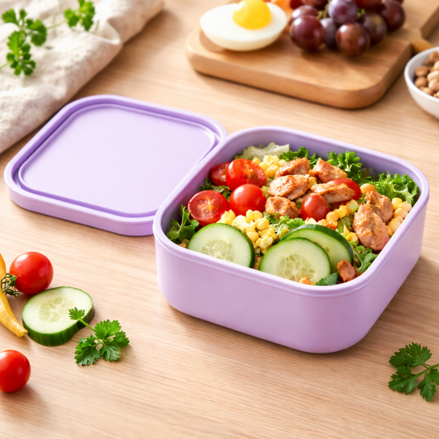 500ml Silicone Food Storage Container - 2 Pack