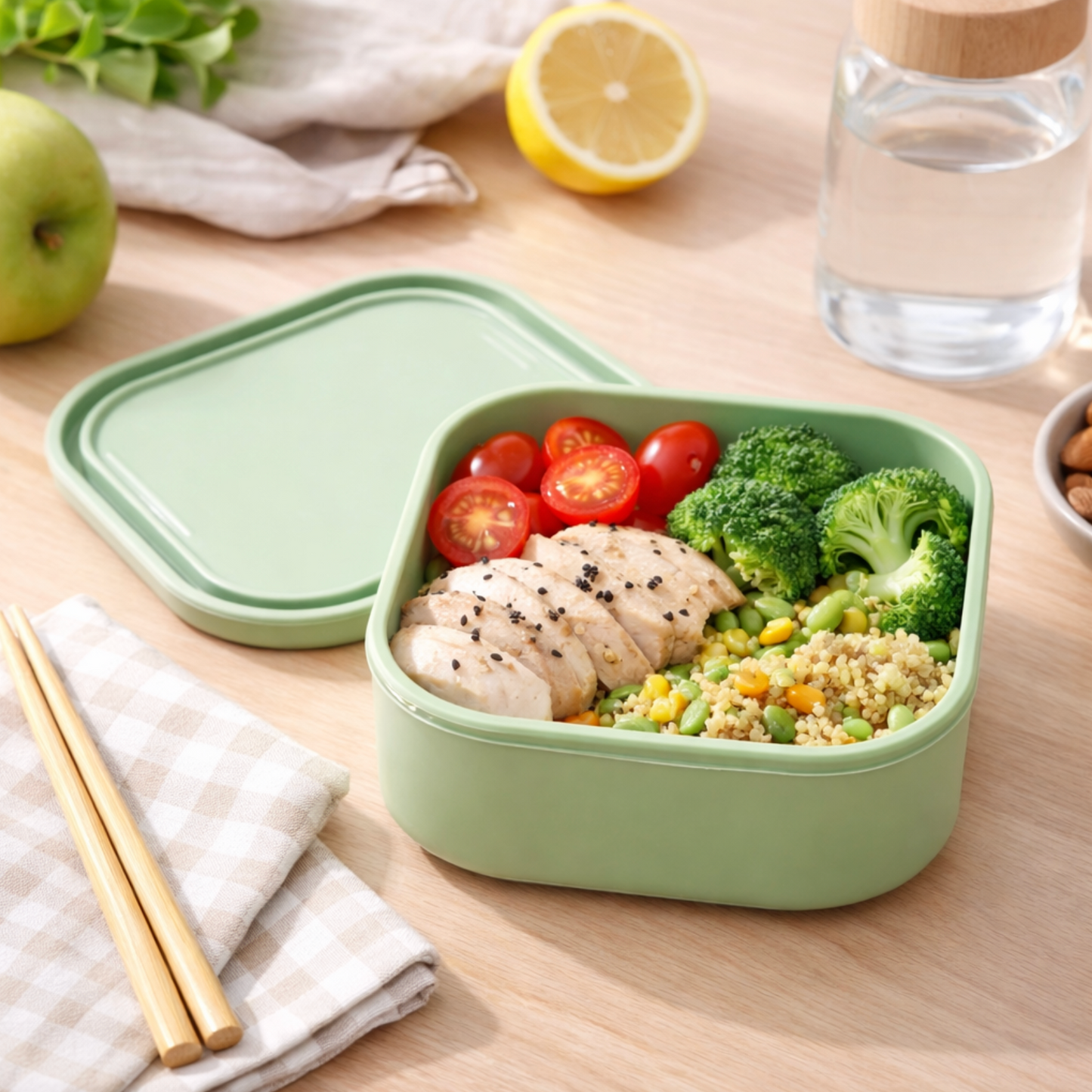 500ml Silicone Food Storage Container - 2 Pack