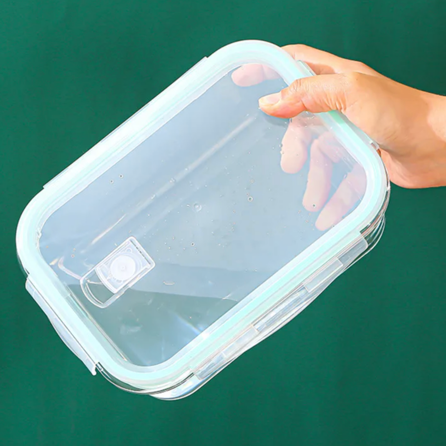 Set of 4 Leak-Proof Glass Food Containers - Rectangle