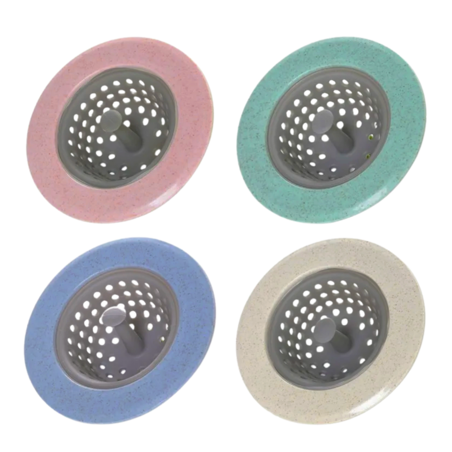 Set of 4 Silicone Drain Strainers