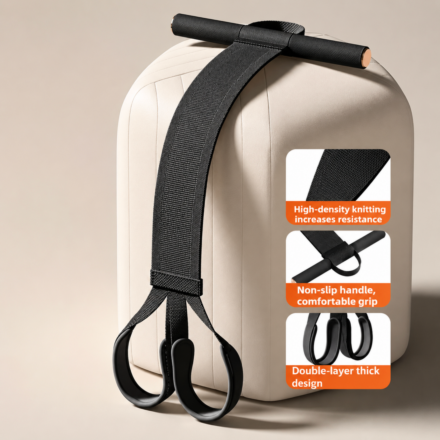 Full Body Resistance Pull Rope with Foot Pedals