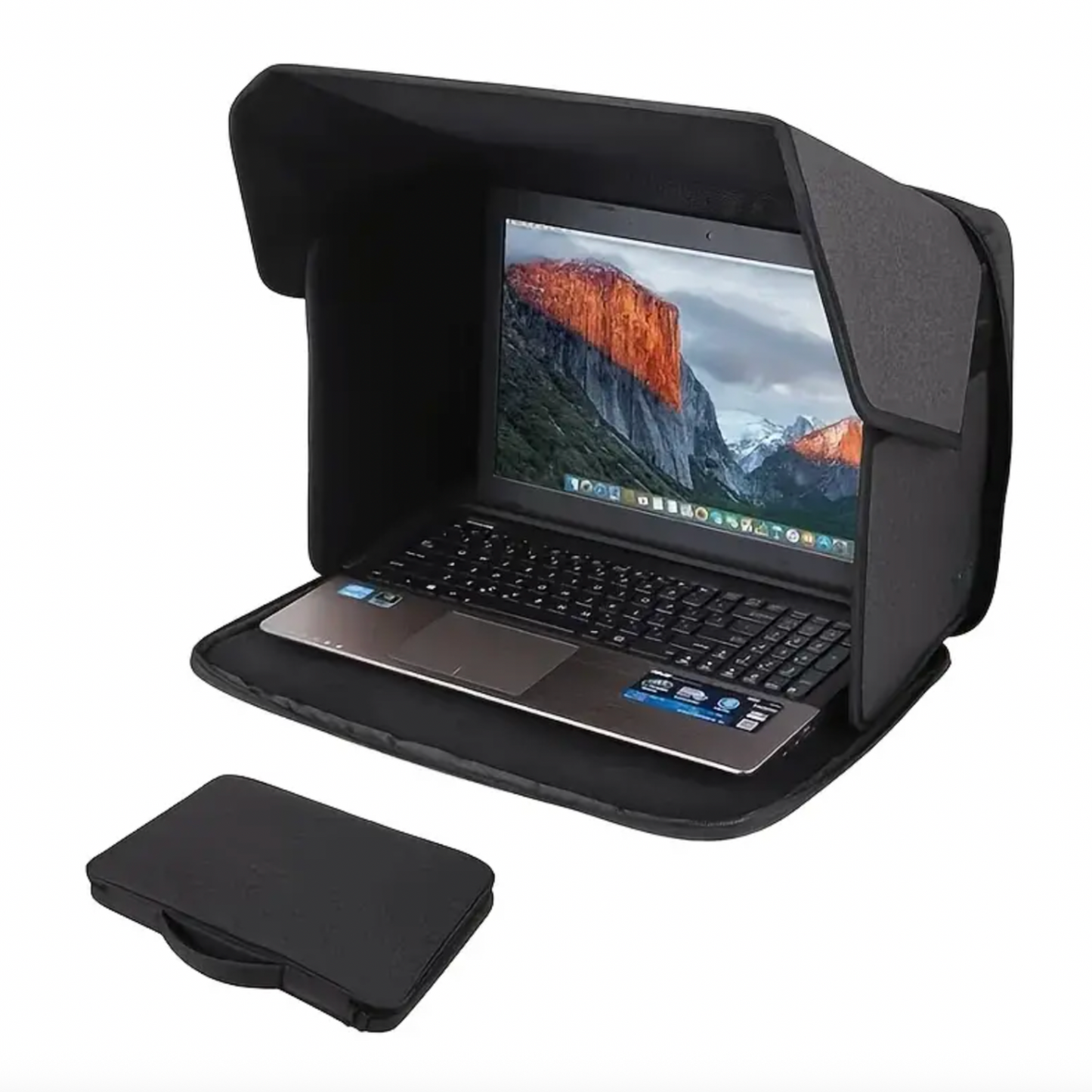 Foldable Laptop Privacy & Sun Shield - 12"-16"