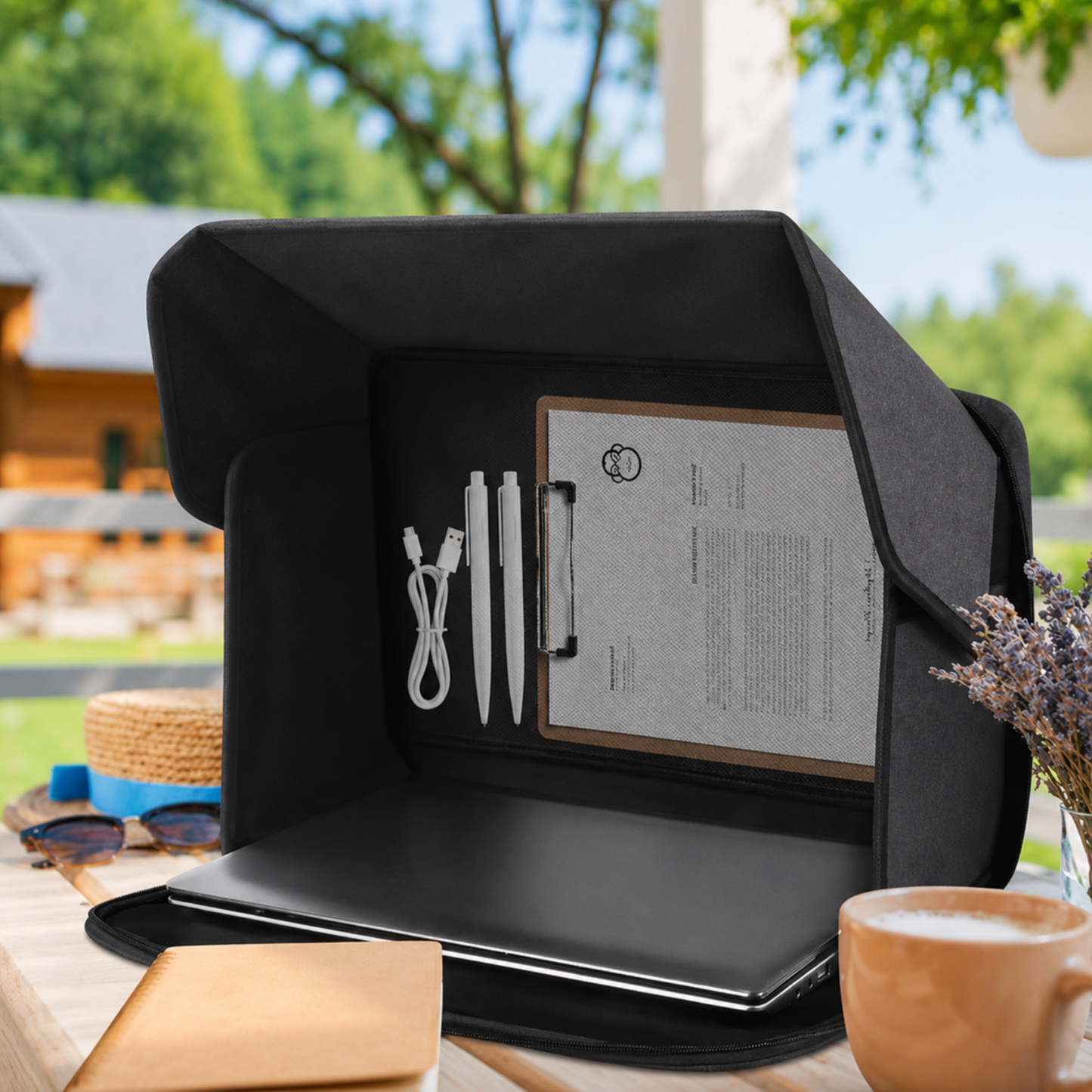 Foldable Laptop Privacy & Sun Shield - 12"-16"