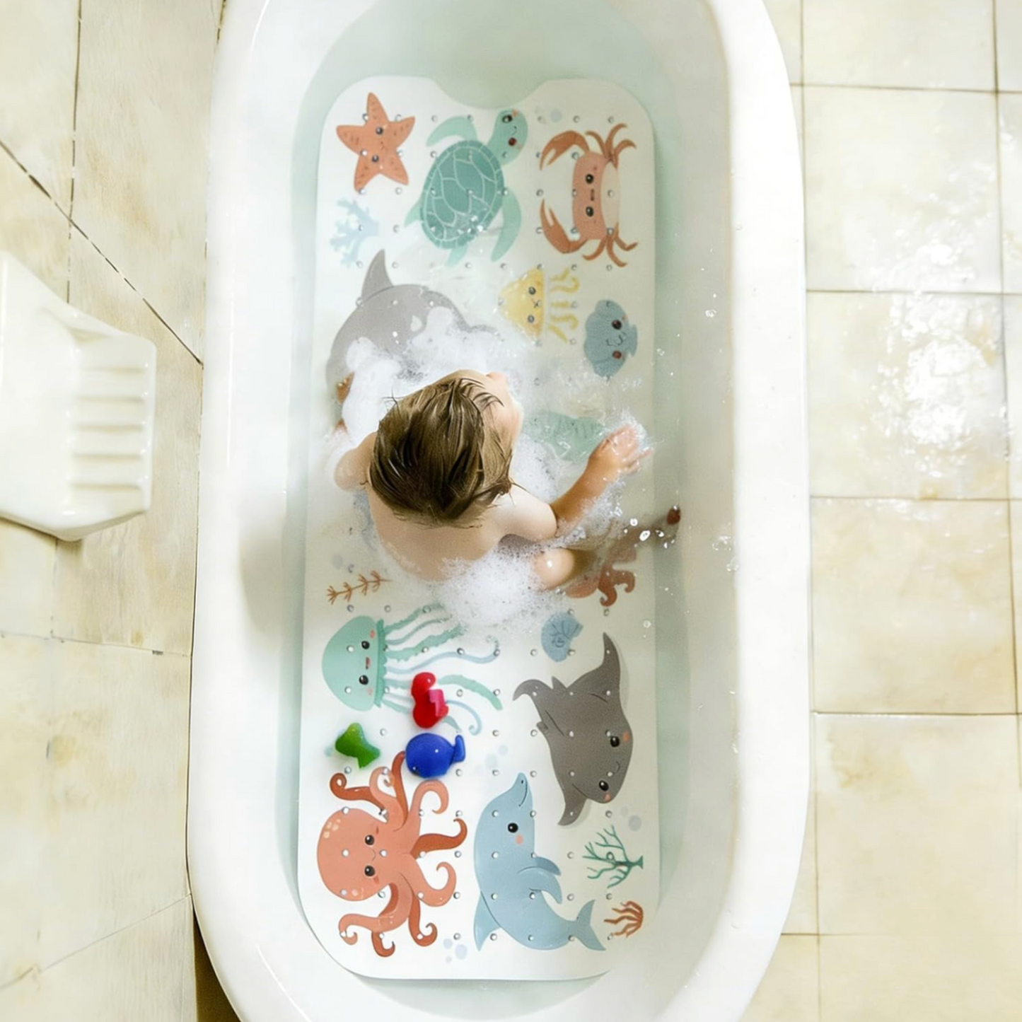 Extra-Large Anti-Slip Silicone Baby Bathmat