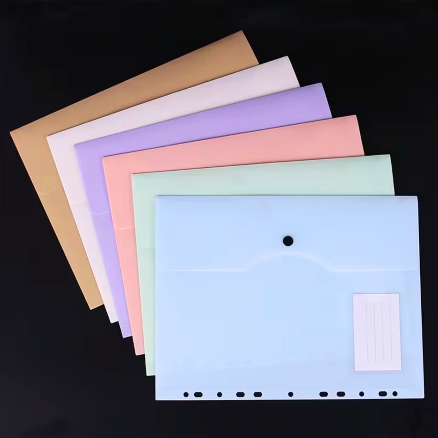 A4 Ring Binder with 6 Colour Envelope Sleeves