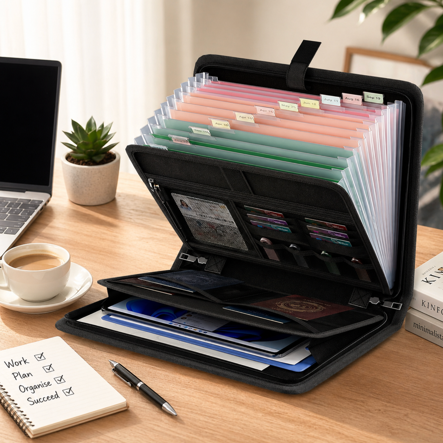 Waterproof and Fireproof Expanding Document Organiser Folder