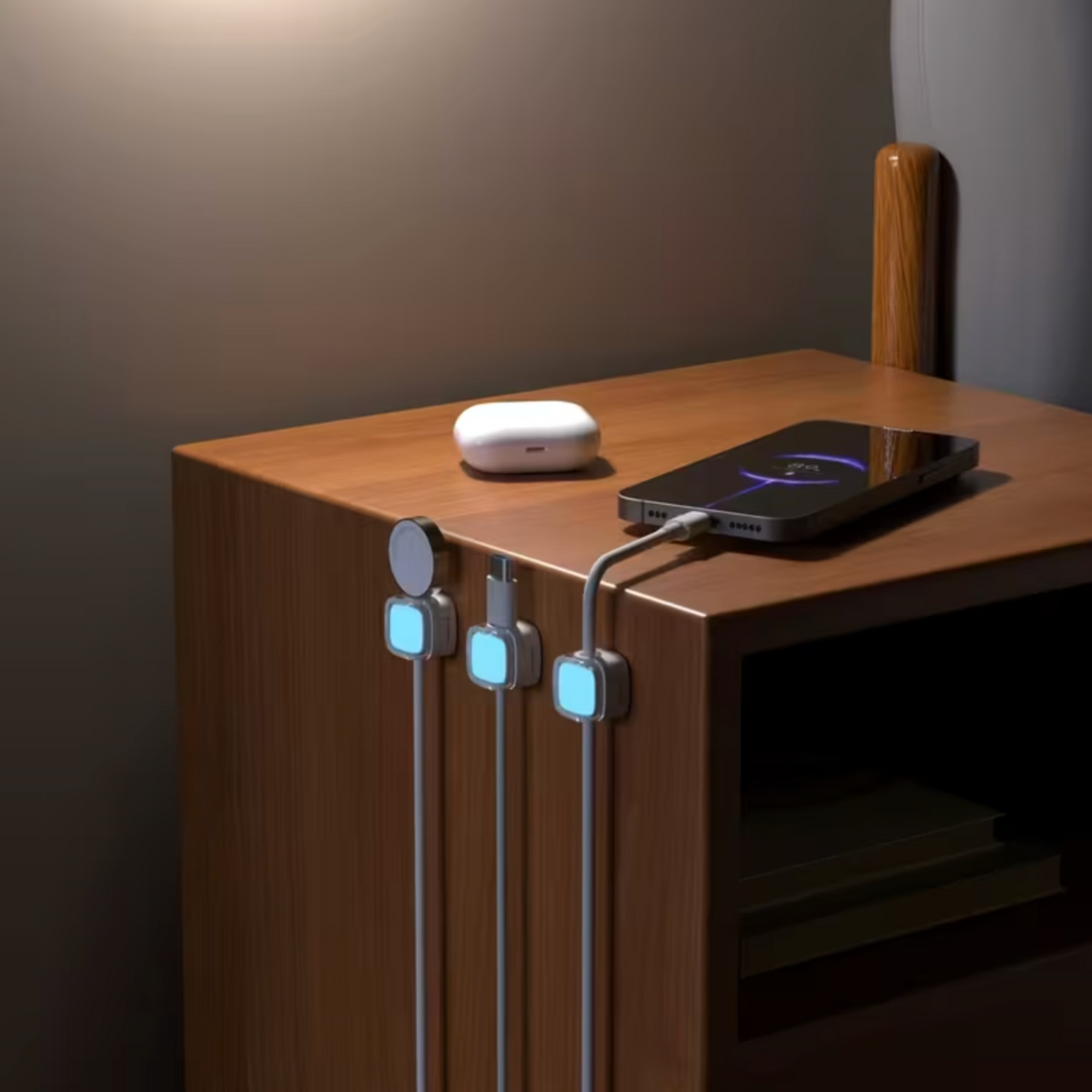 Glow In The Dark Cable Clips - 6 Pack