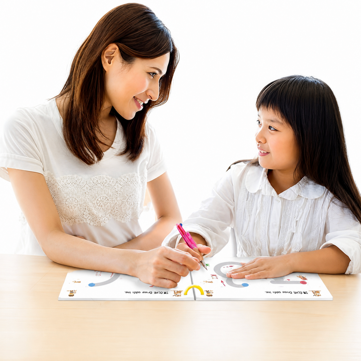 4-Piece Reusable Trace & Learn Activity Workbook Set for Kids