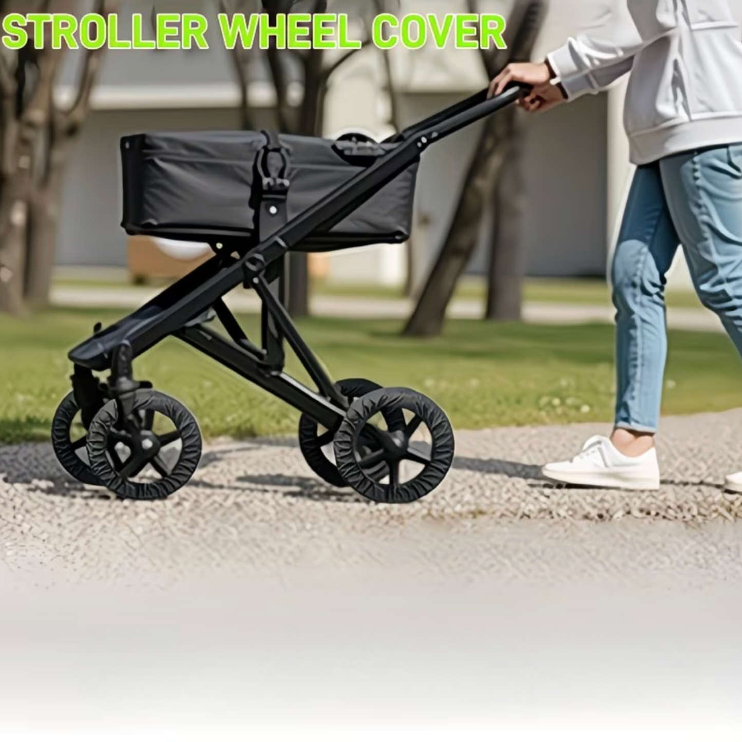 Protective Pram Wheel Covers - 4-Piece Set
