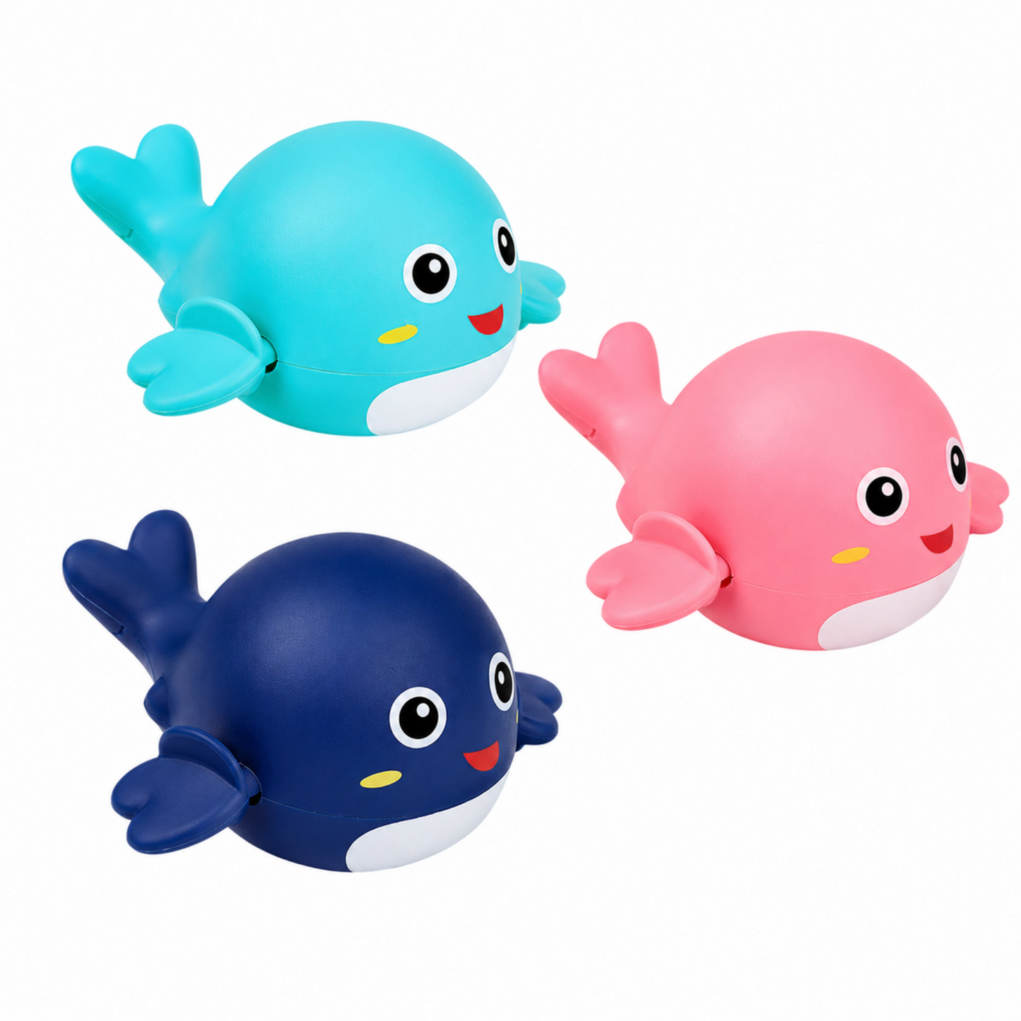 Whale Friend Wind Up Bath Toy - 3 Pack