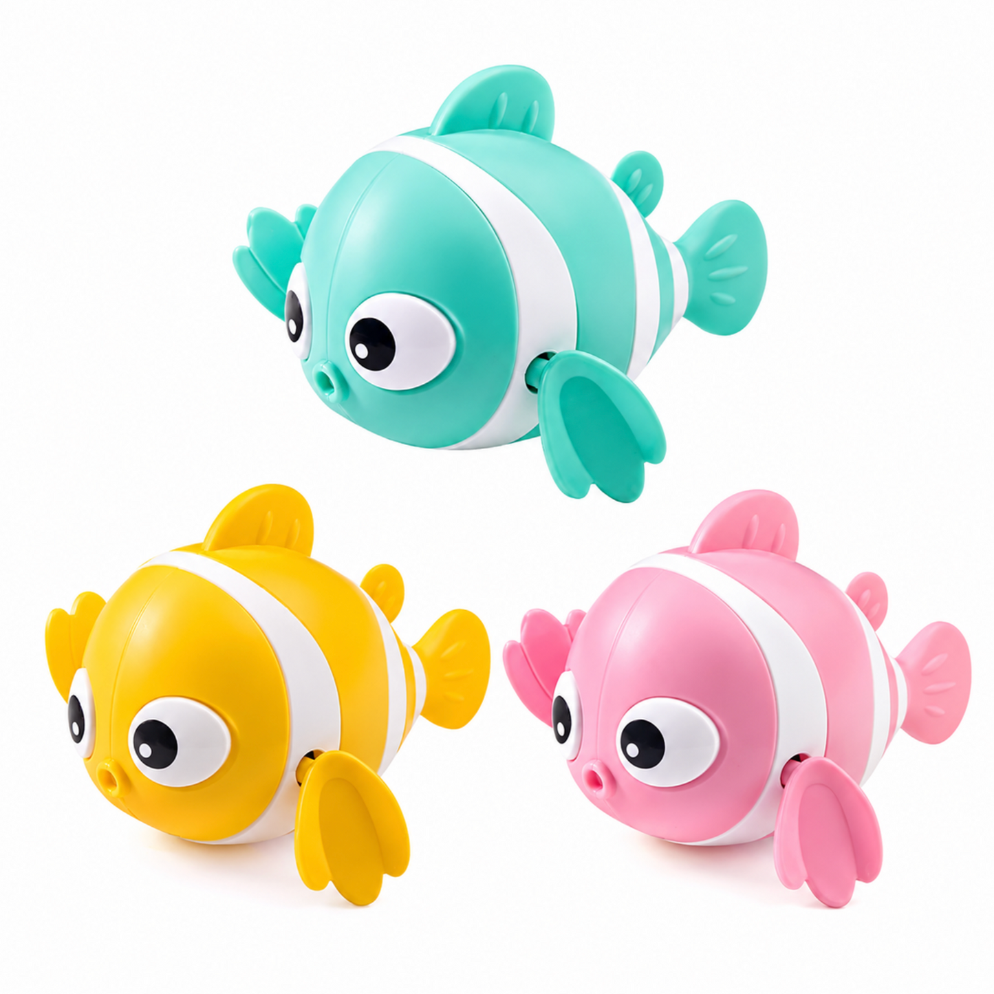 Fish Friend Wind Up Bath Toy - 3 Pack
