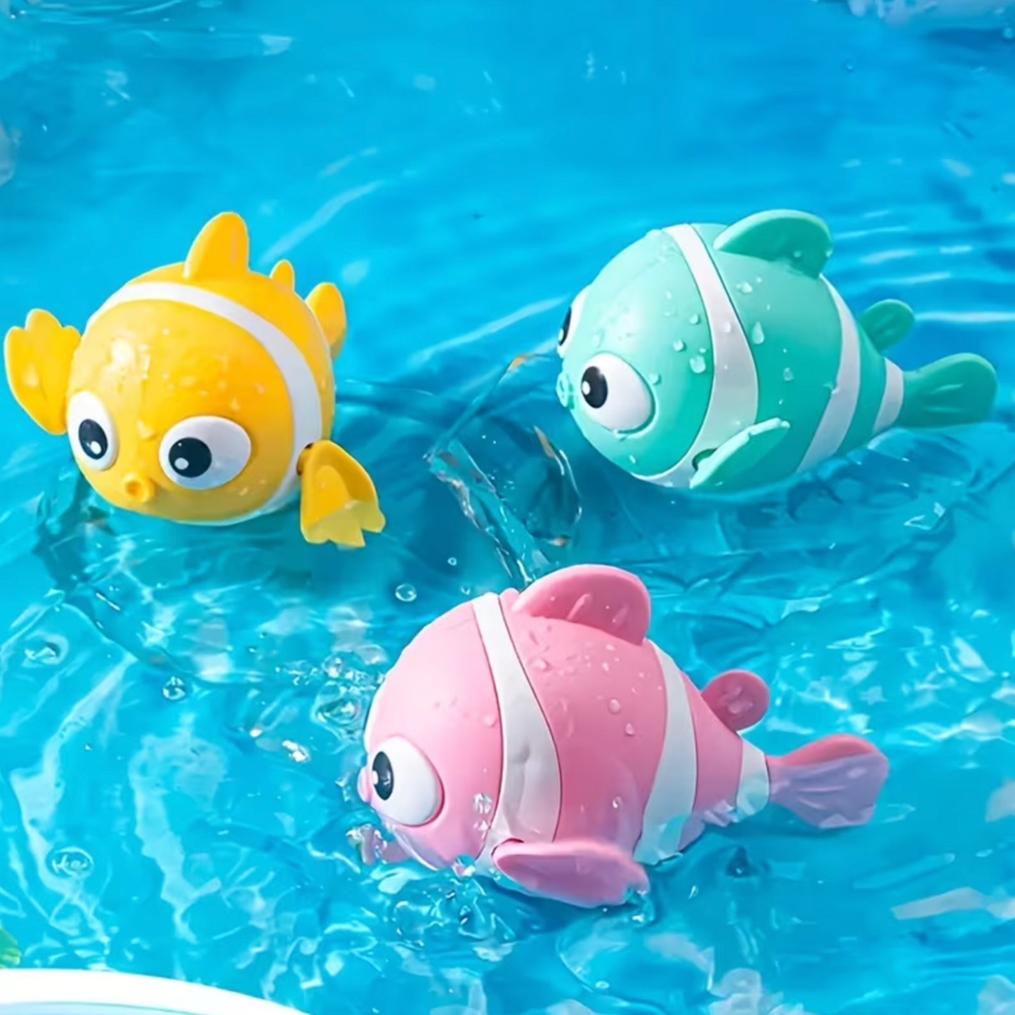 Fish Friend Wind Up Bath Toy - 3 Pack