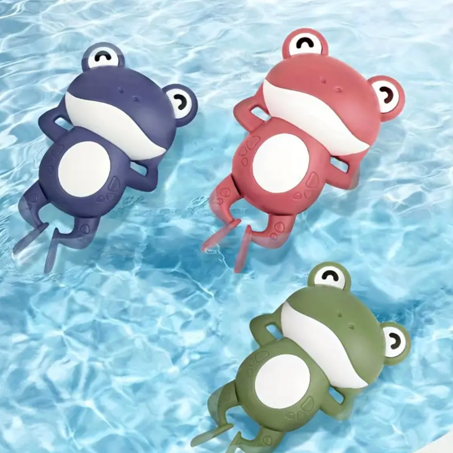 Froggy Friend Wind Up Bath Toy - 3 Pack