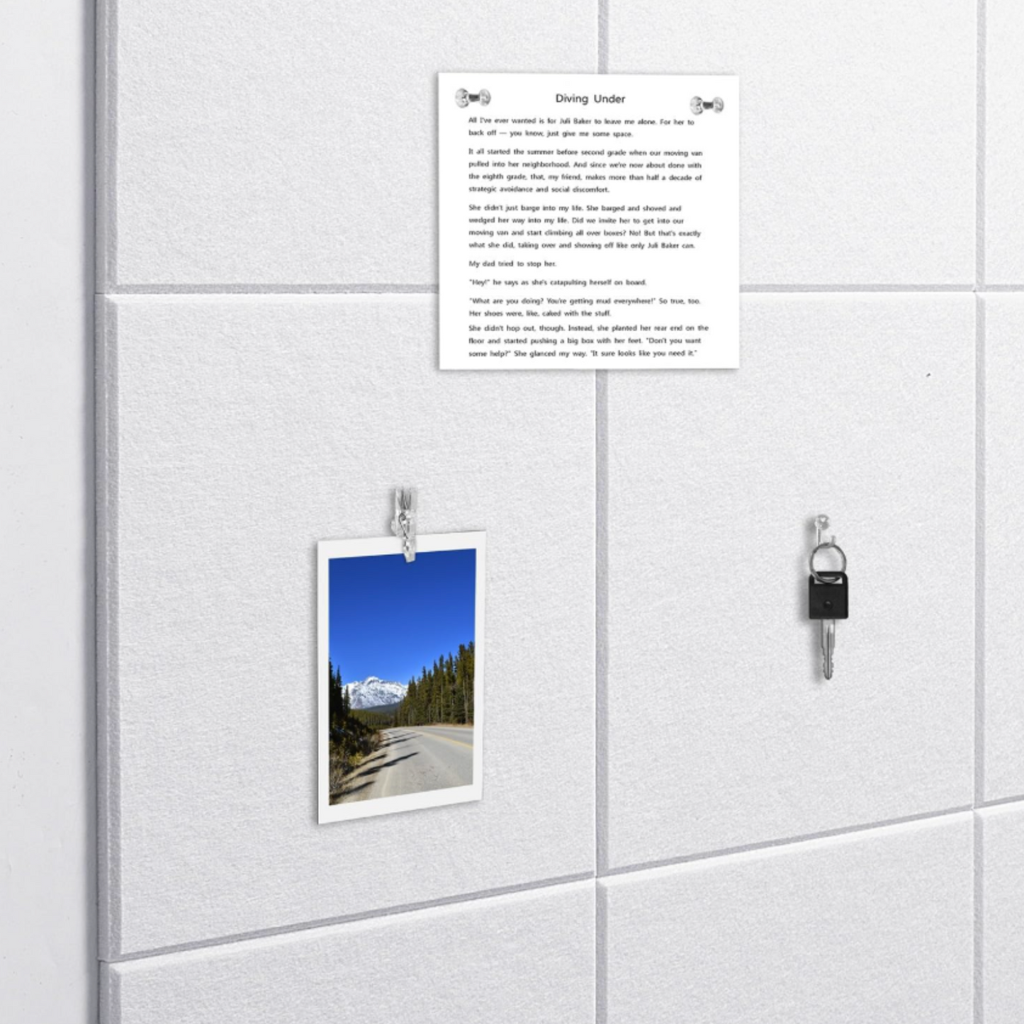 6 Piece Felt Pin Board & Soundproofing Tile Set