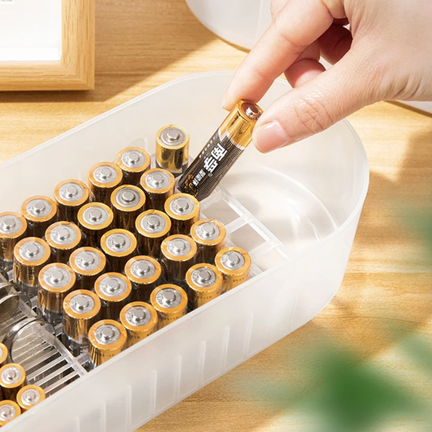 112 Slot Double Layer Battery Organiser with Battery Tester