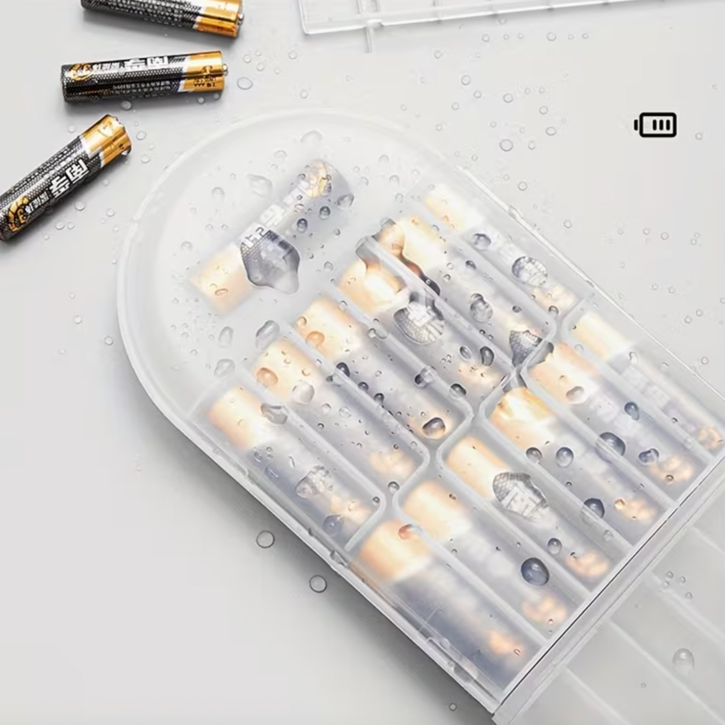 26 Slot Single Layer Battery Organiser with Battery Tester