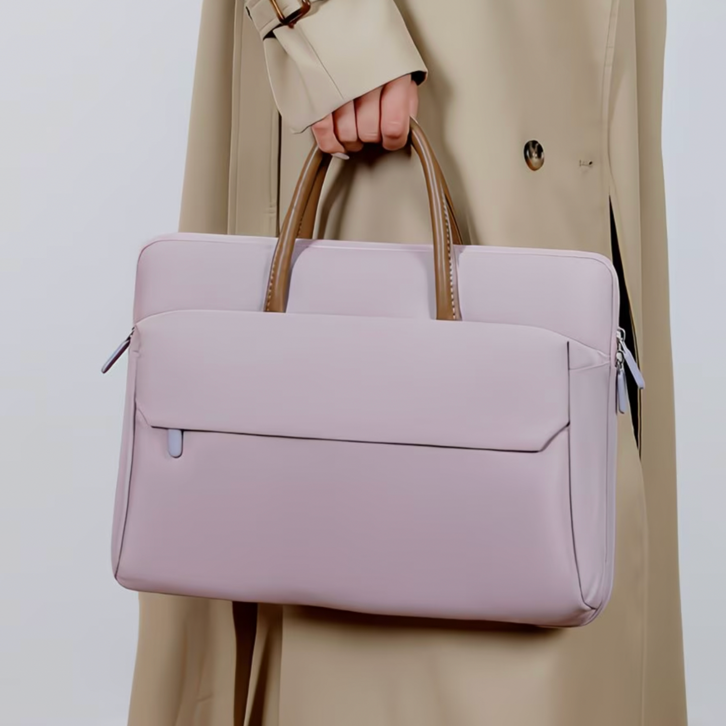 5-Pocket Padded Laptop Bag with Luggage Sleeve