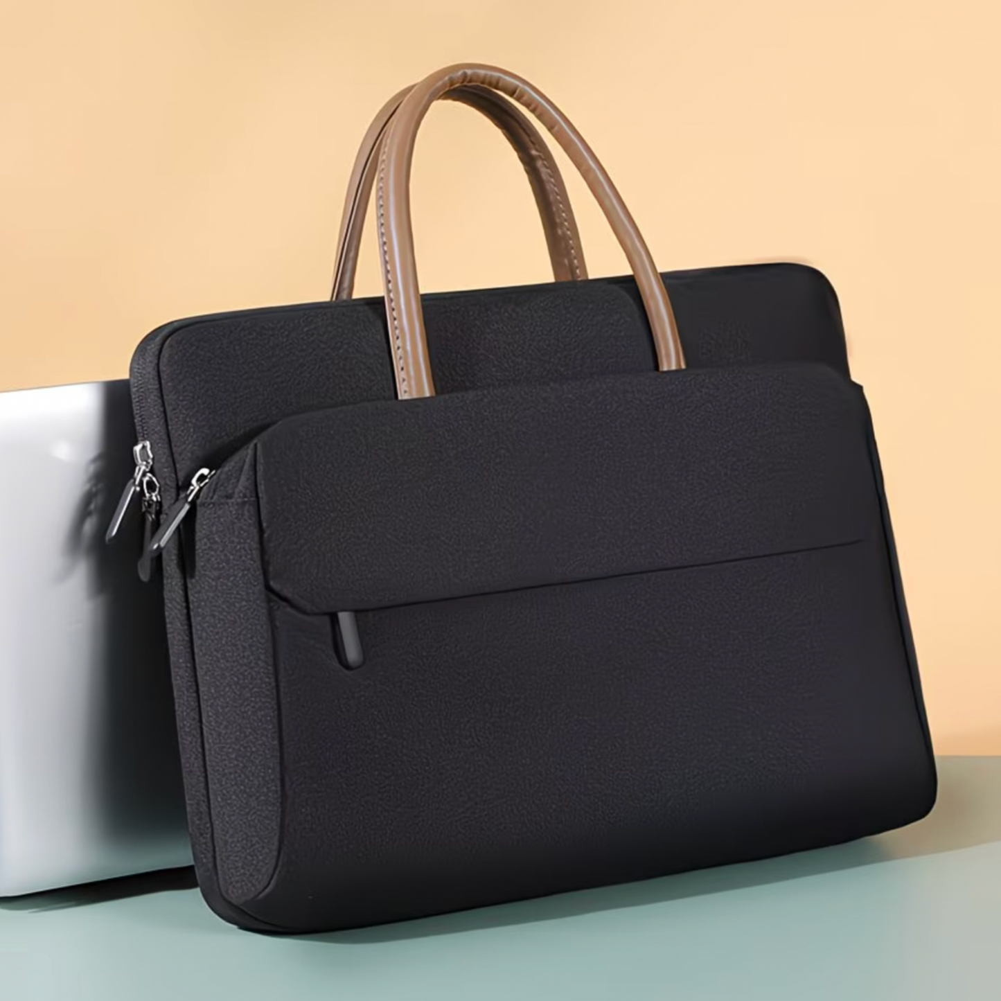 5-Pocket Padded Laptop Bag with Luggage Sleeve