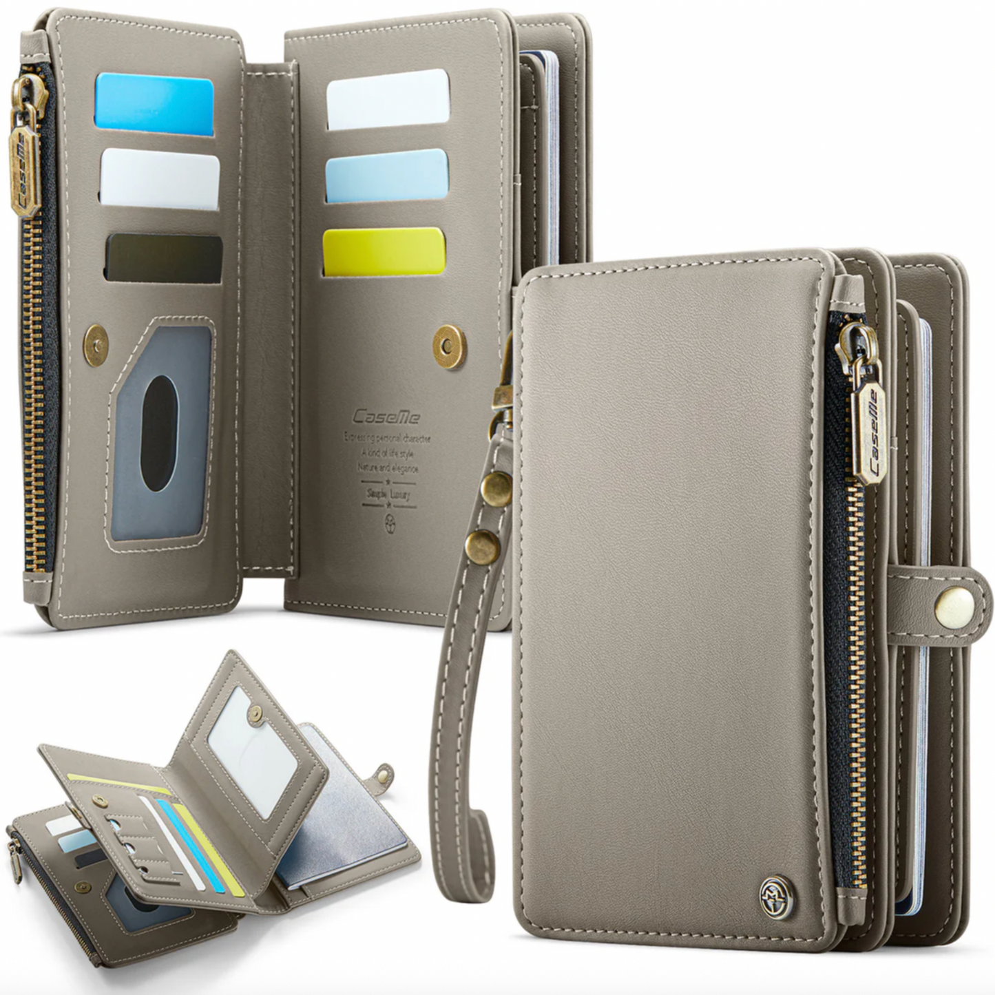 RFID Blocking Multi-Pocket Travel Wallet