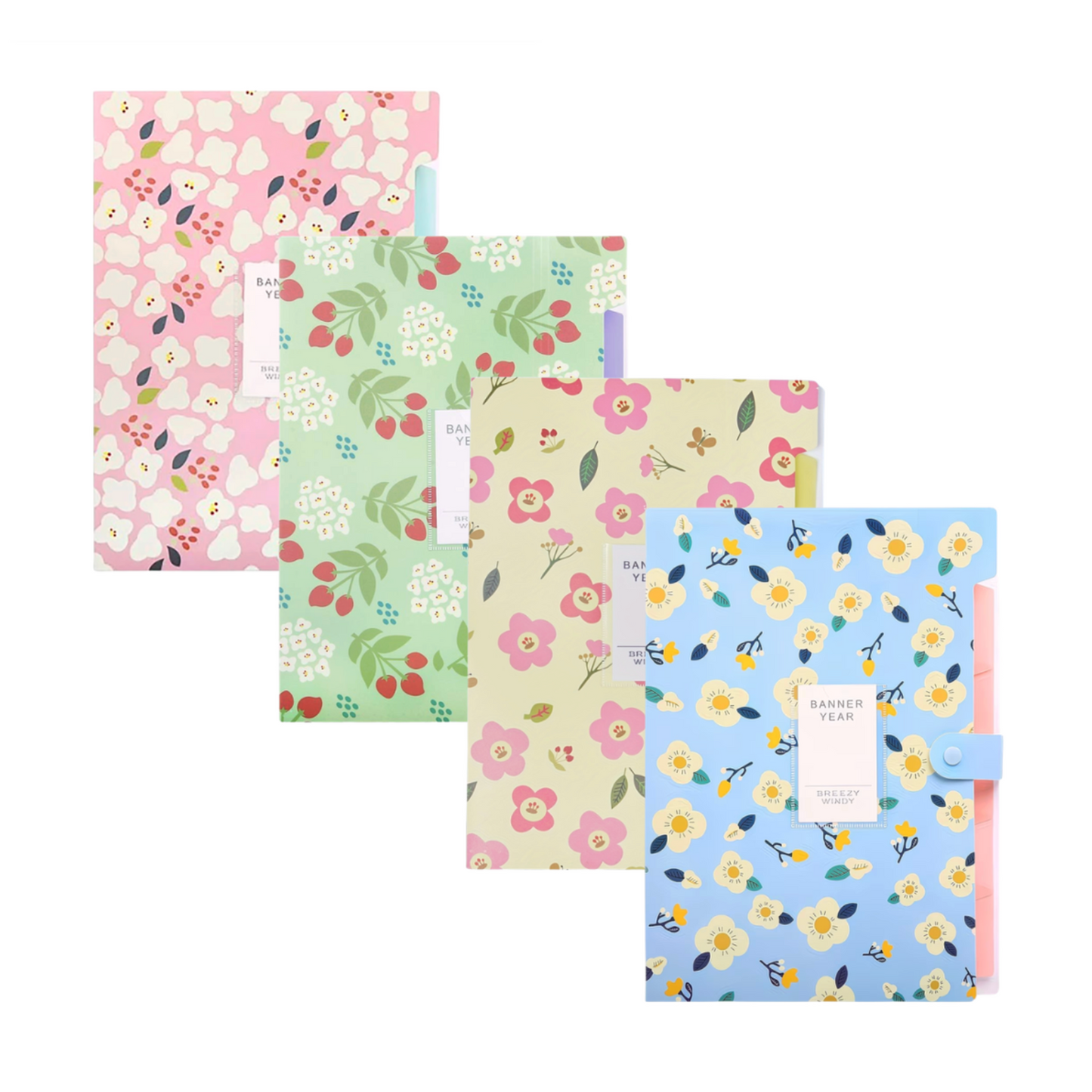 Floral 6-Pocket Expanding Folder - 4 Pack