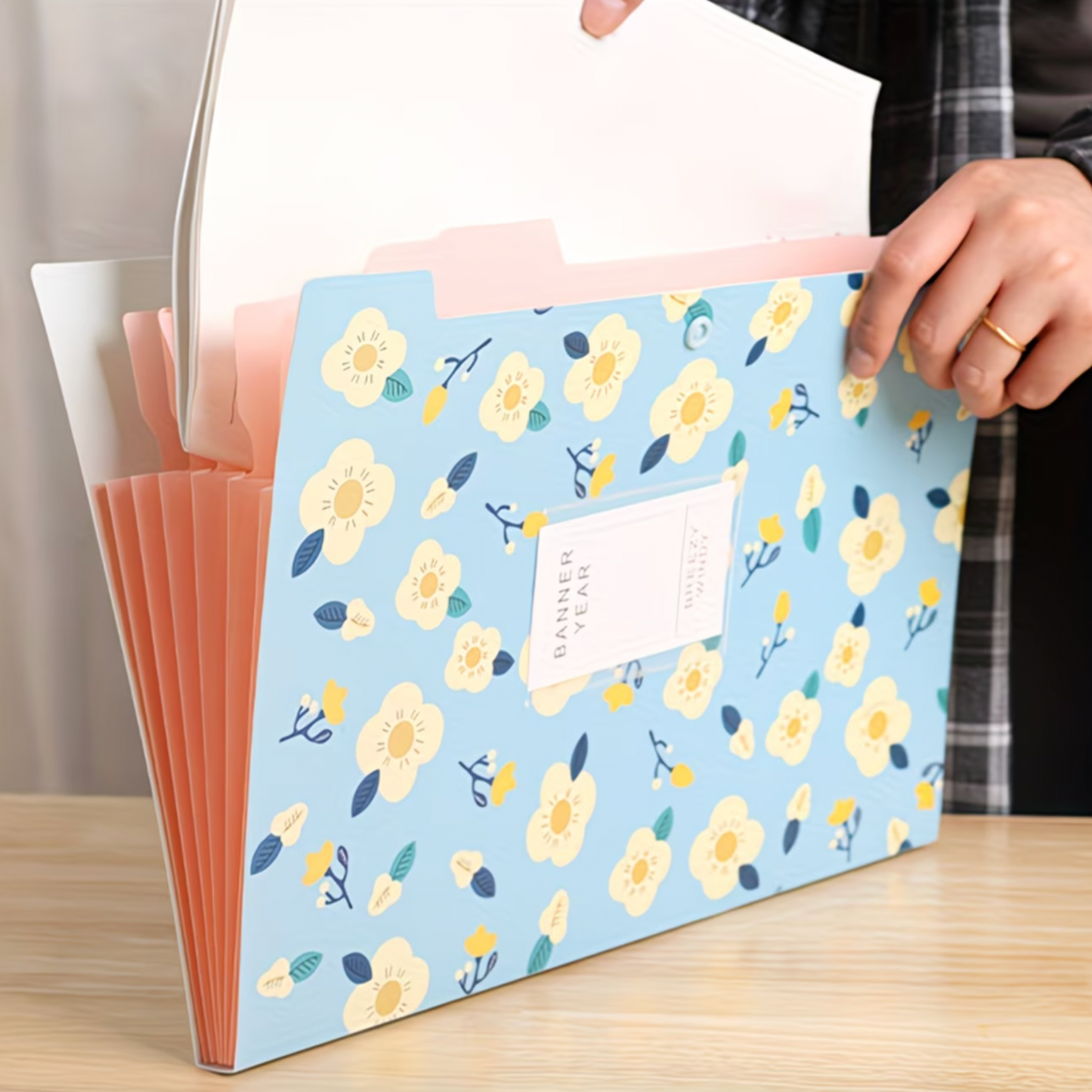 Floral 6-Pocket Expanding Folder - 4 Pack