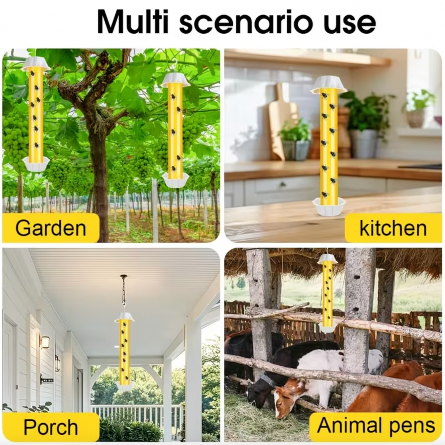 Non-Toxic Sticky Fly Catcher Stick - 2 Pack