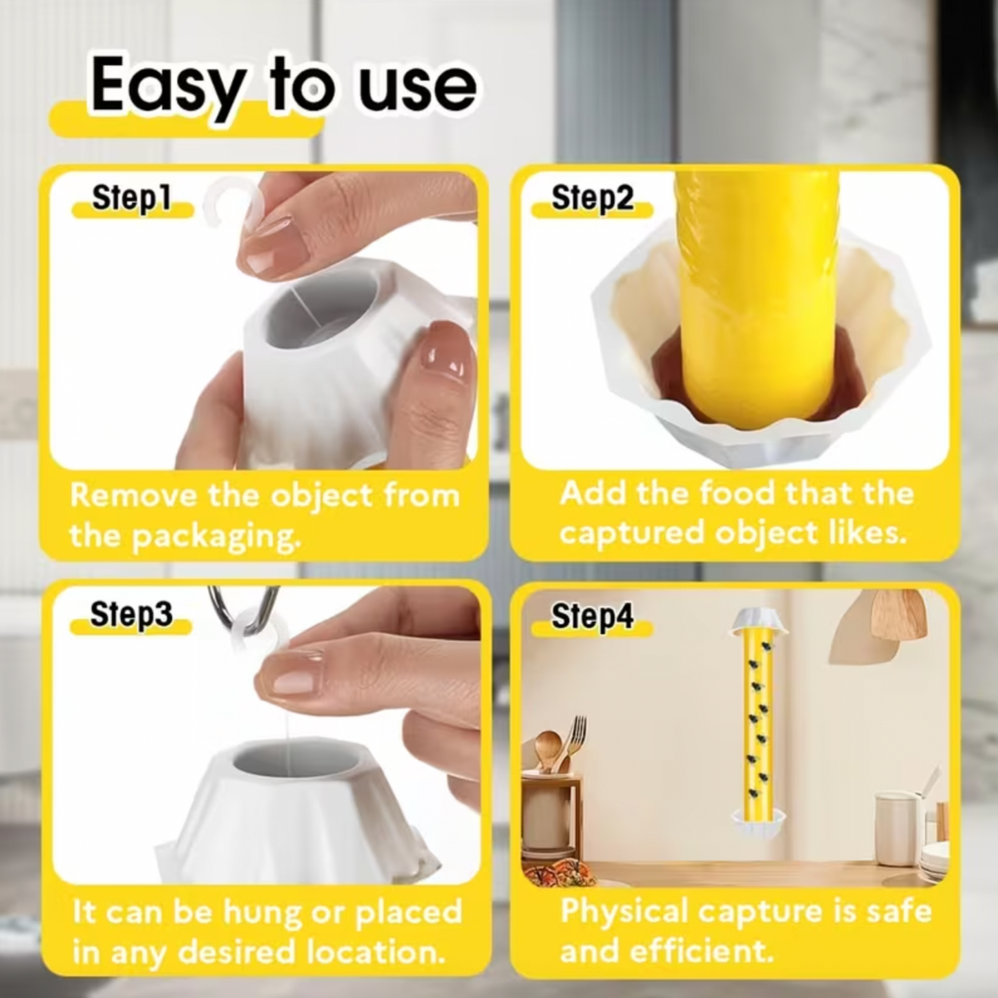 Non-Toxic Sticky Fly Catcher Stick - 2 Pack
