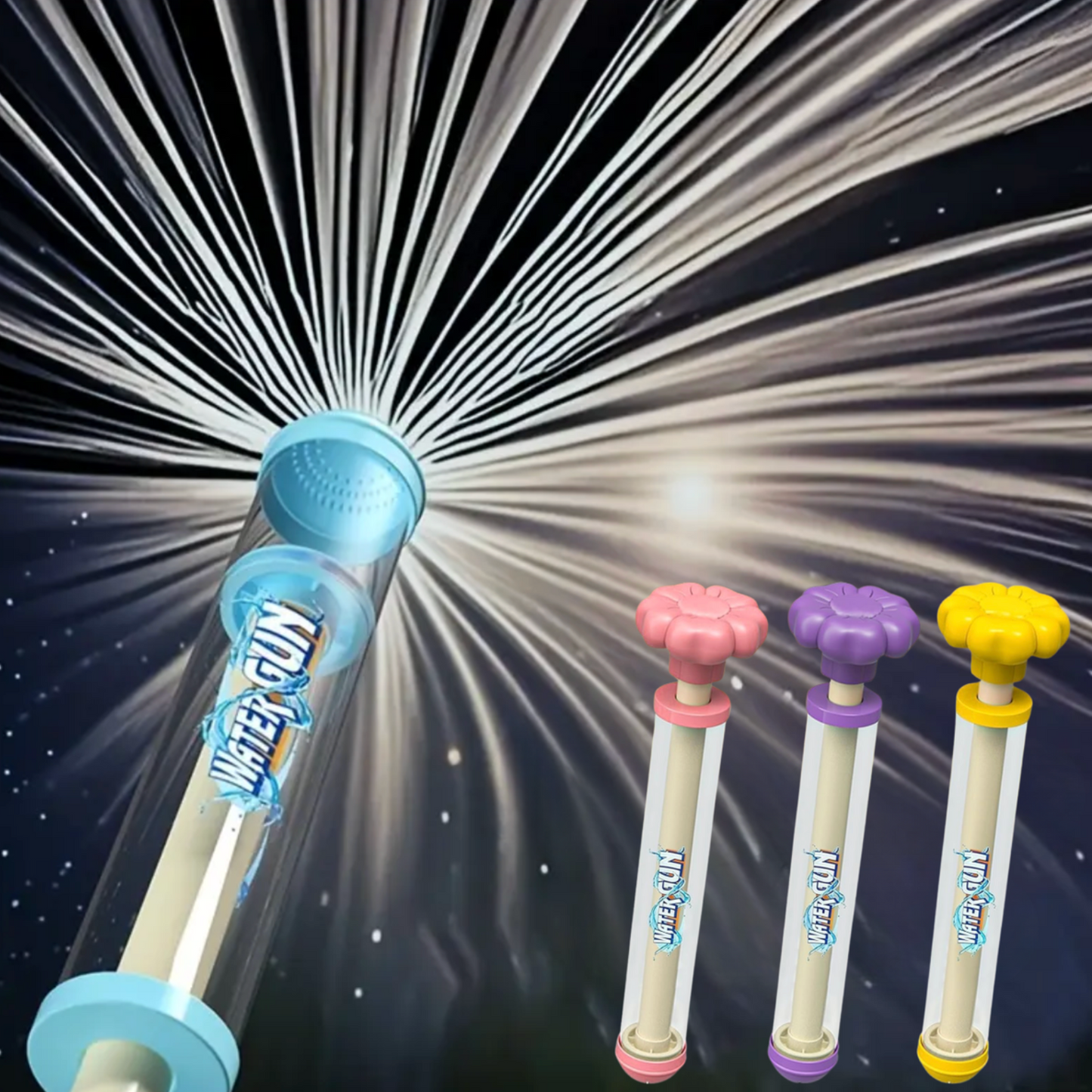 Set of 4 Water Fireworks Spray Guns