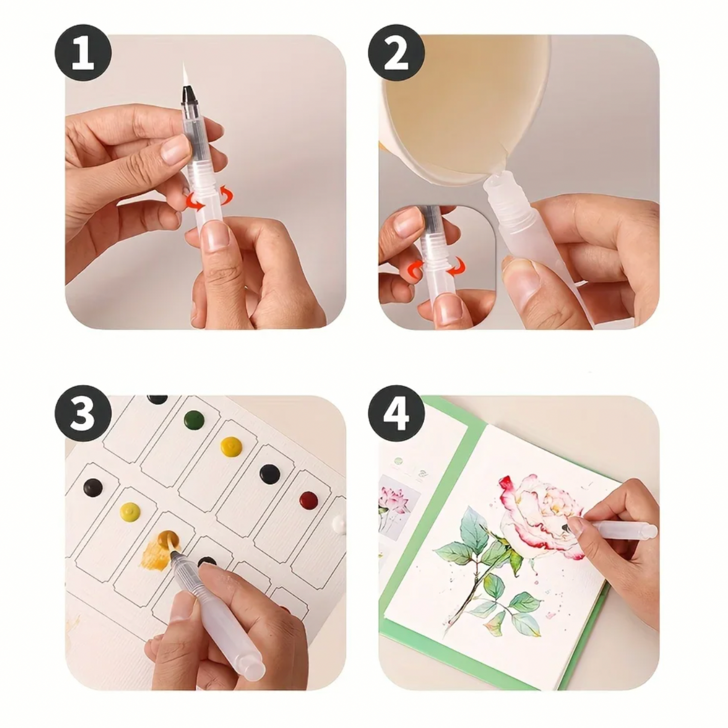 6-Piece Watercolour Painting Set