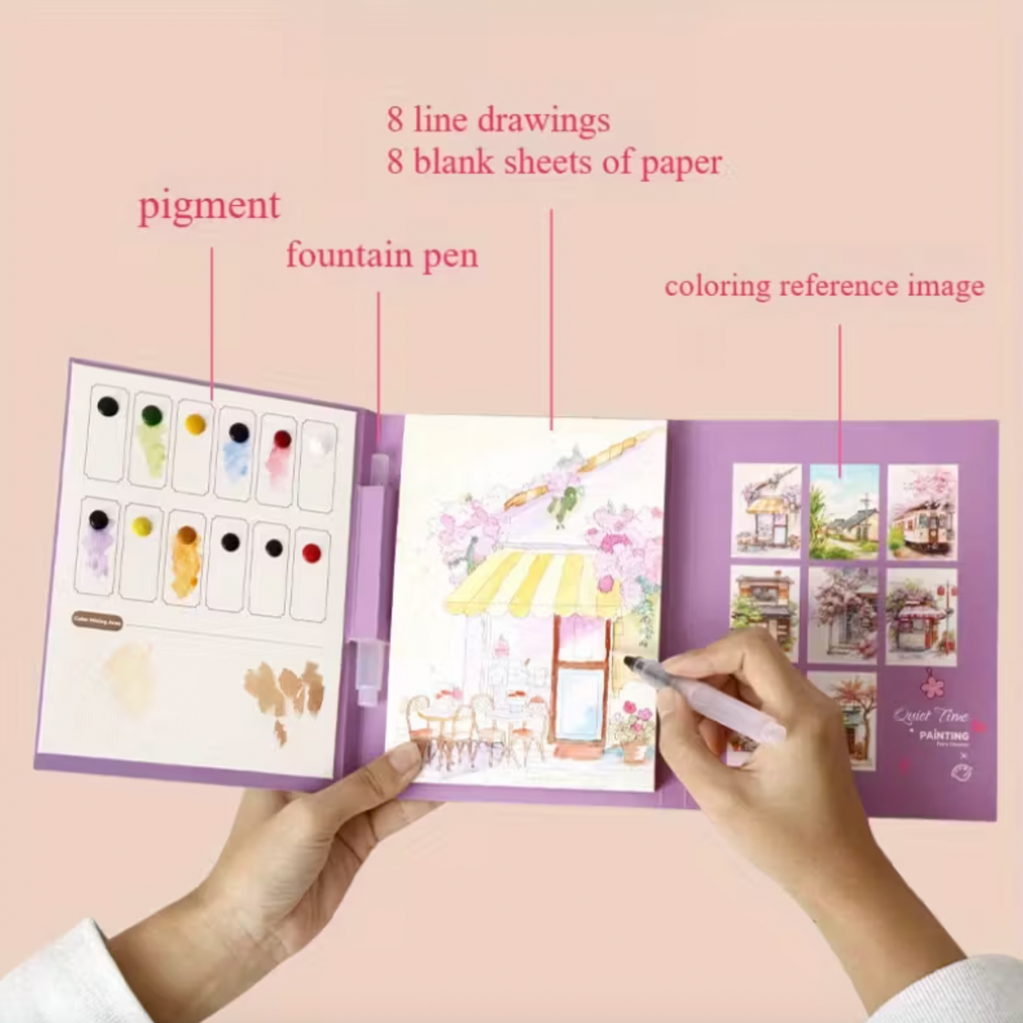 16-Piece Watercolour Painting Set