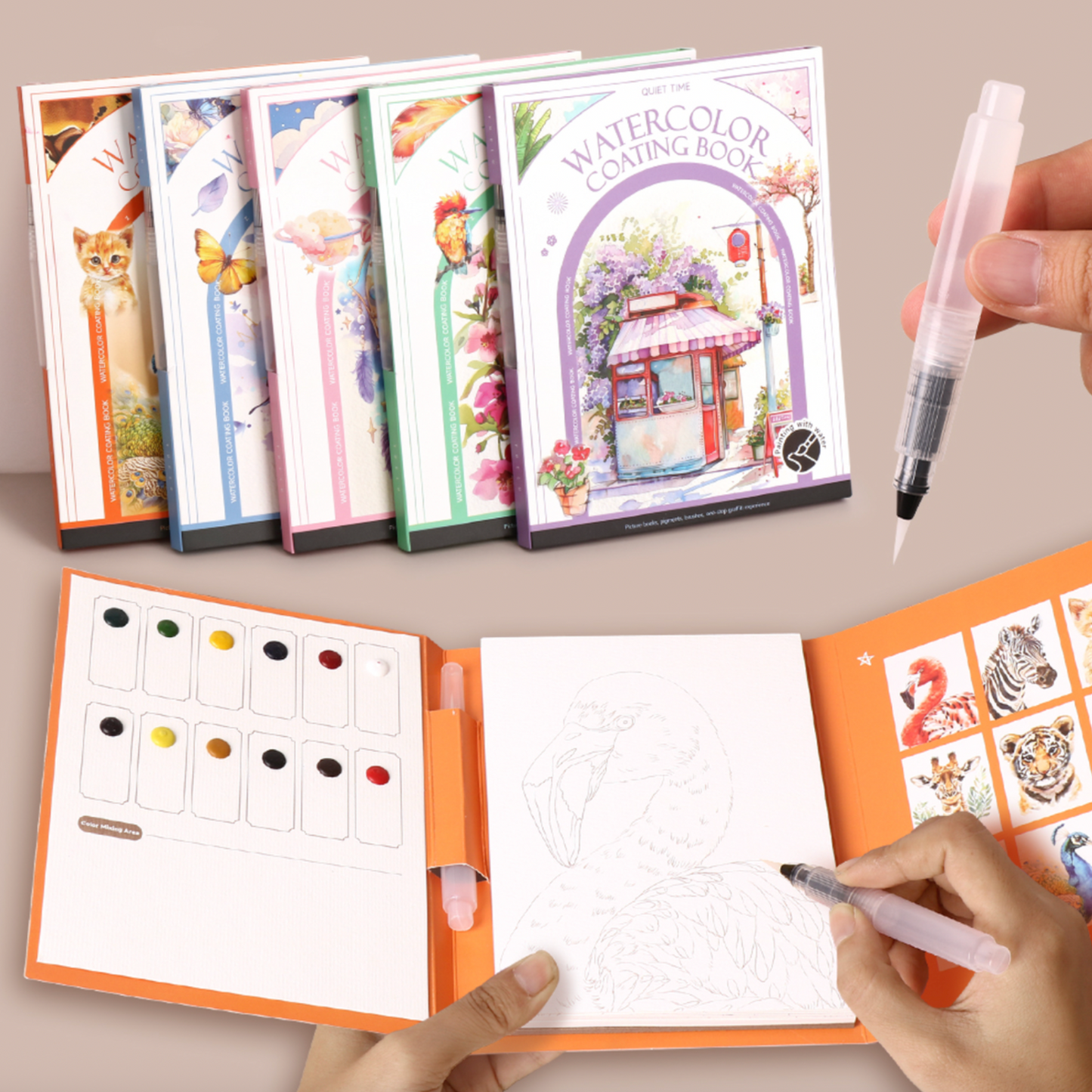 16-Piece Watercolour Painting Set