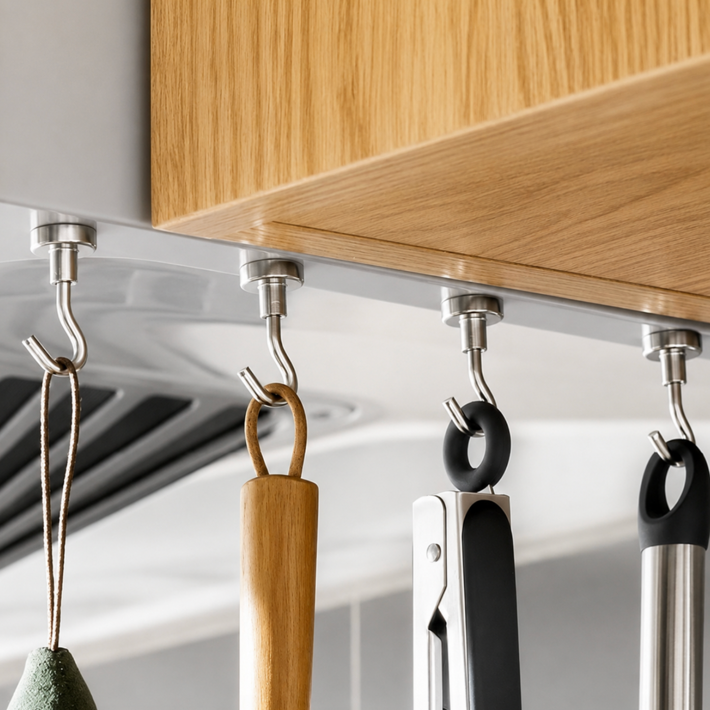 Set of 6 Multi-Use Magnetic Metal Hooks