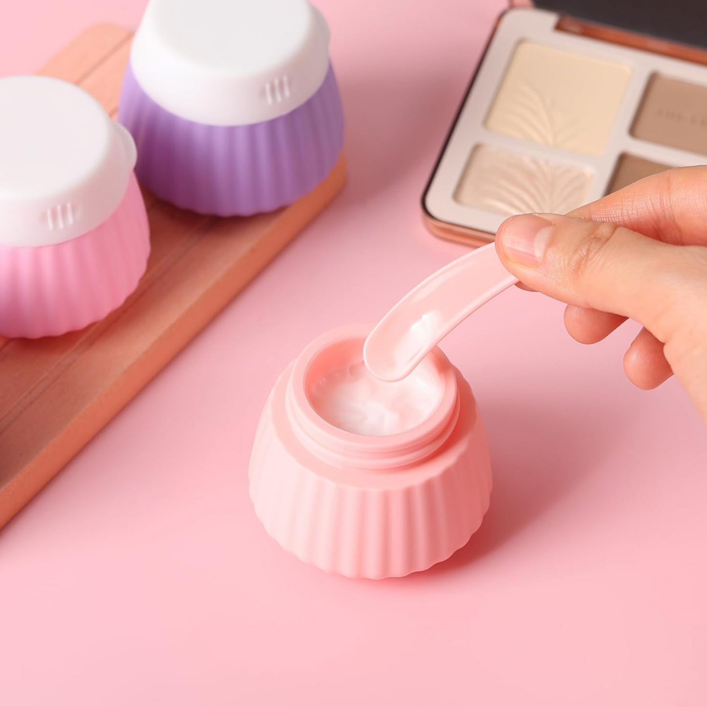 Silicone Travel Jar Set with Labels - 10 Piece Set