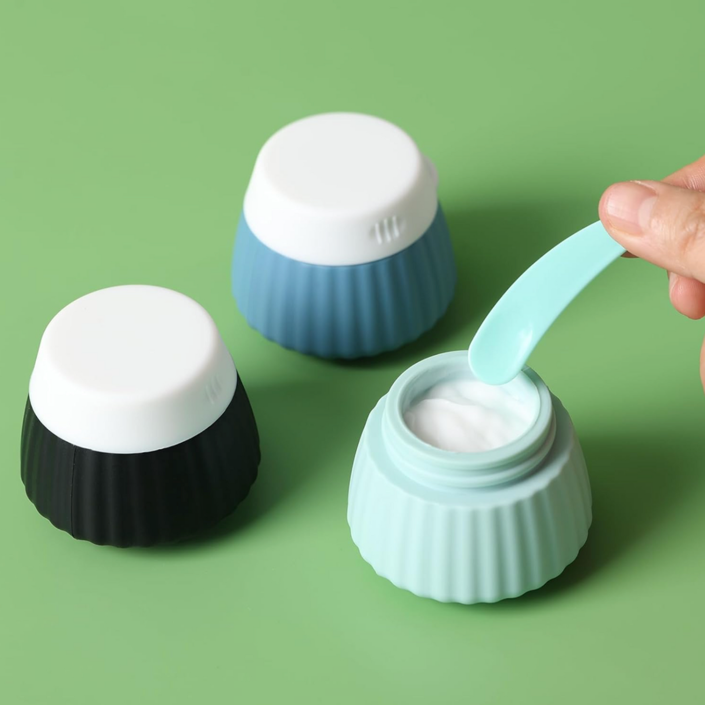 Silicone Travel Jar Set with Labels - 10 Piece Set