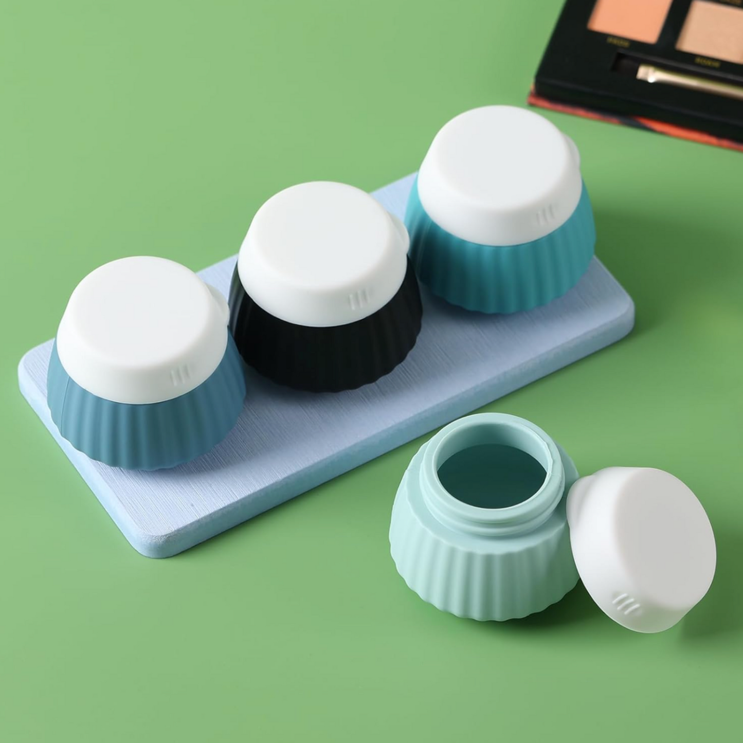 Silicone Travel Jar Set with Labels - 10 Piece Set