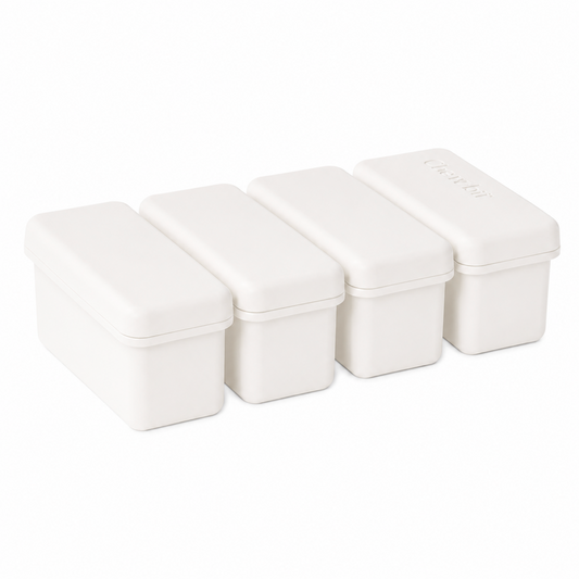 4-Compartment Silicone Ice-Bar Tray with Lid