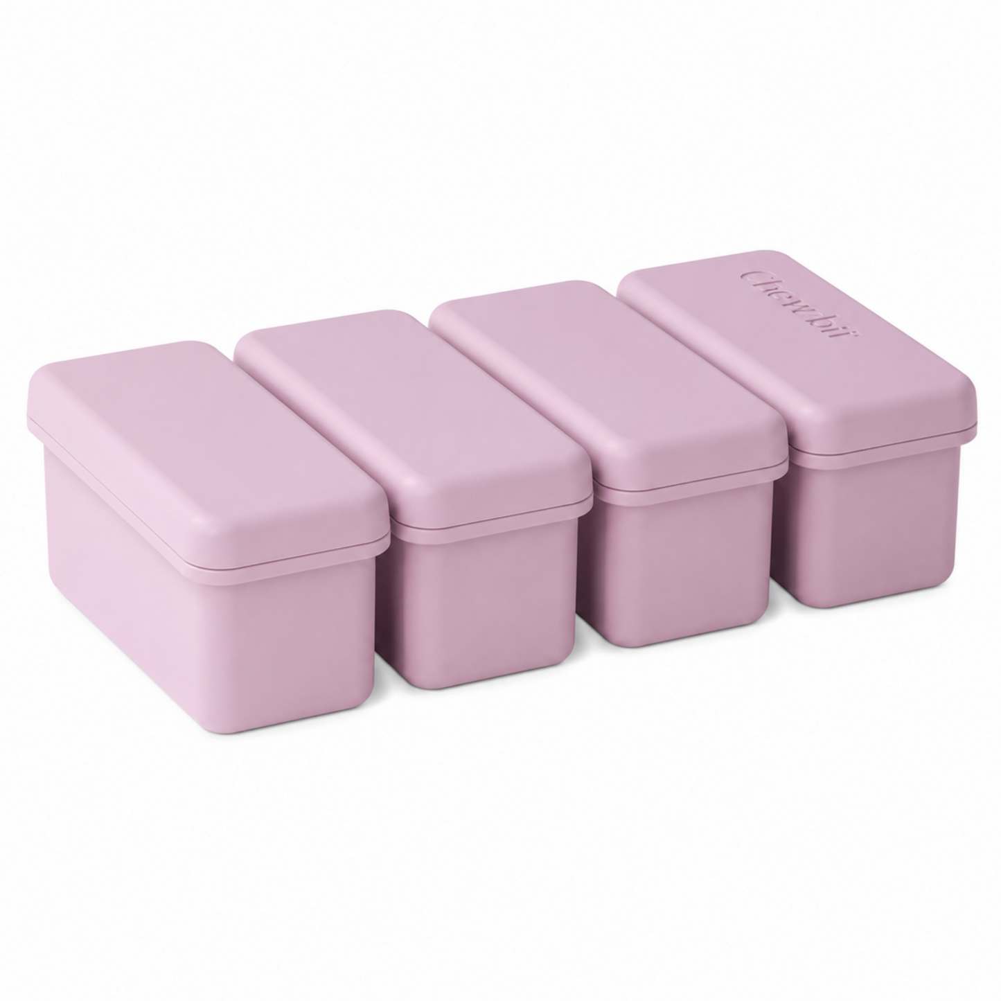 4-Compartment Silicone Ice-Bar Tray with Lid