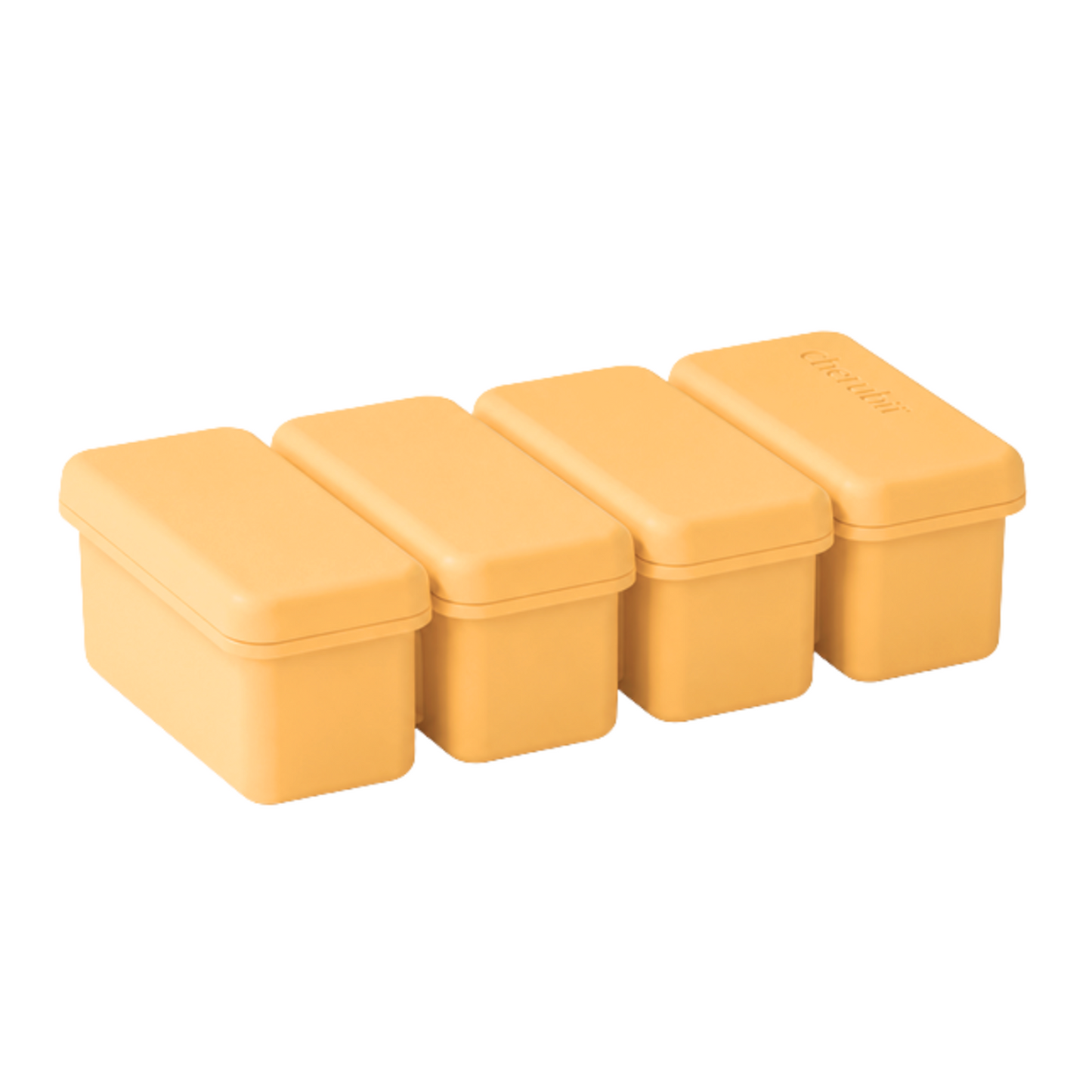 4-Compartment Silicone Ice-Bar Tray with Lid