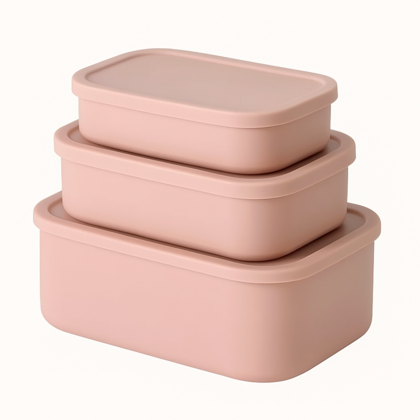 3-Piece Silicone Food Storage Container Set