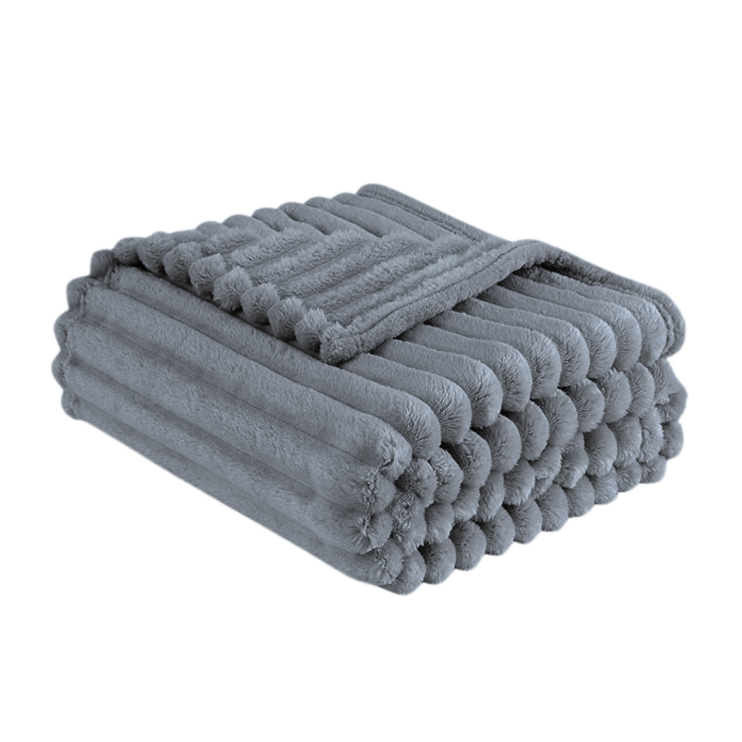 Studio House Ultra Plush Ribbed Blanket for Bed & Couch - 230 x 200cm
