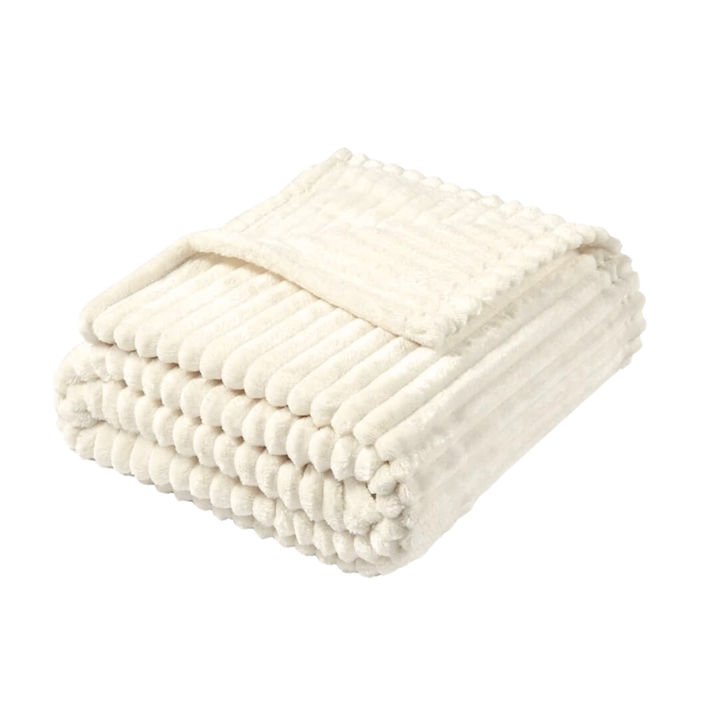 Studio House Ultra Plush Ribbed Blanket for Bed & Couch - 230 x 200cm