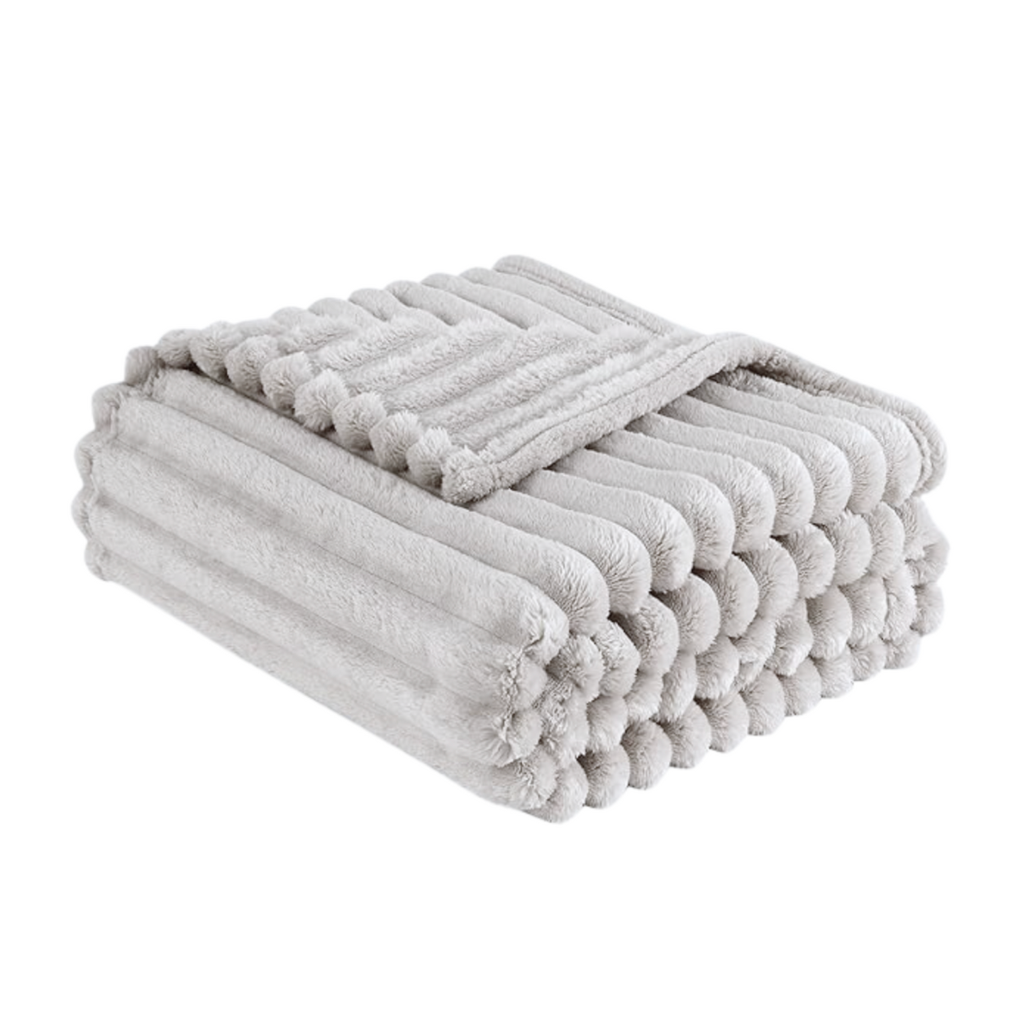 Studio House Ultra Plush Ribbed Blanket for Bed & Couch - 230 x 200cm