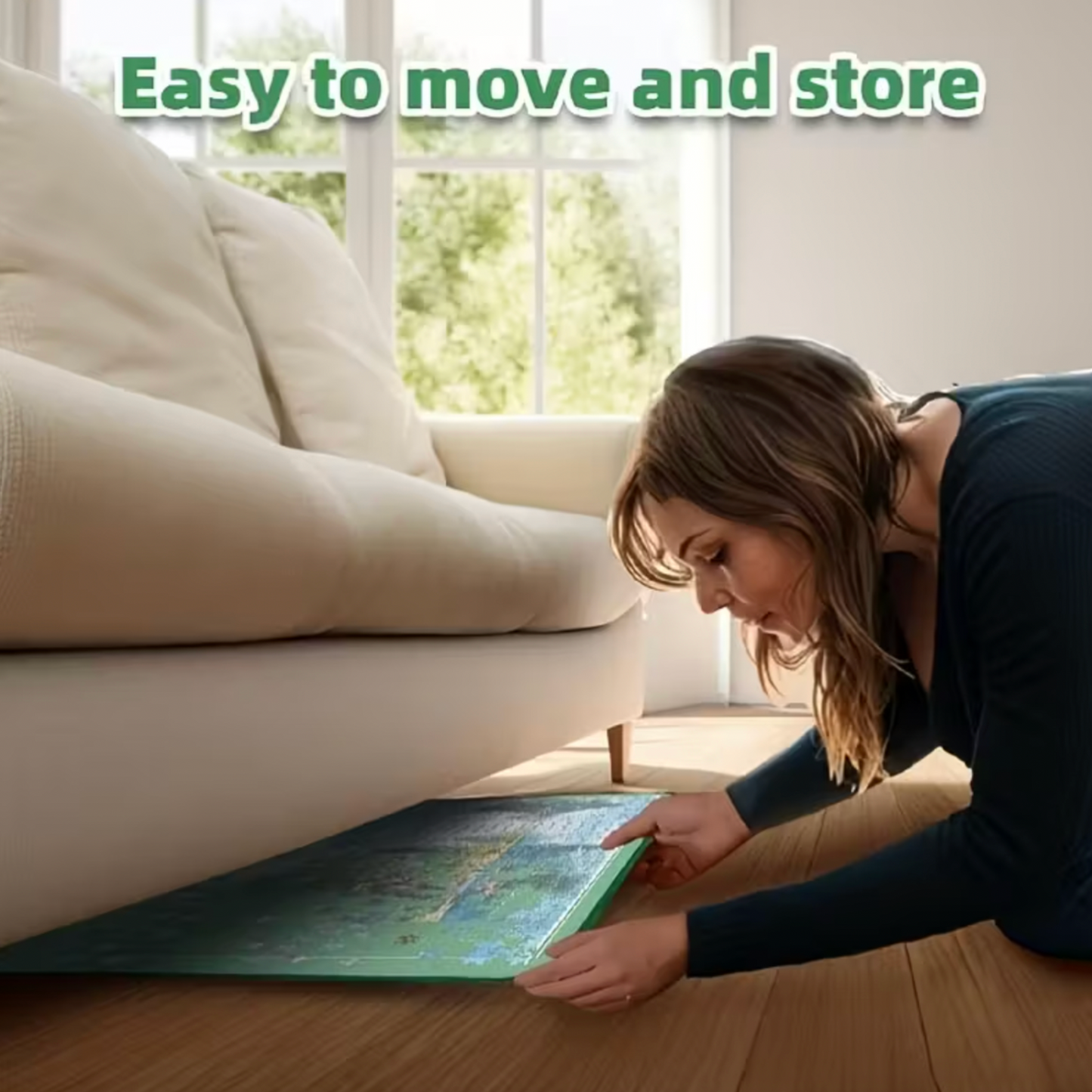 Portable Puzzle Board with Cover & Sorting Trays