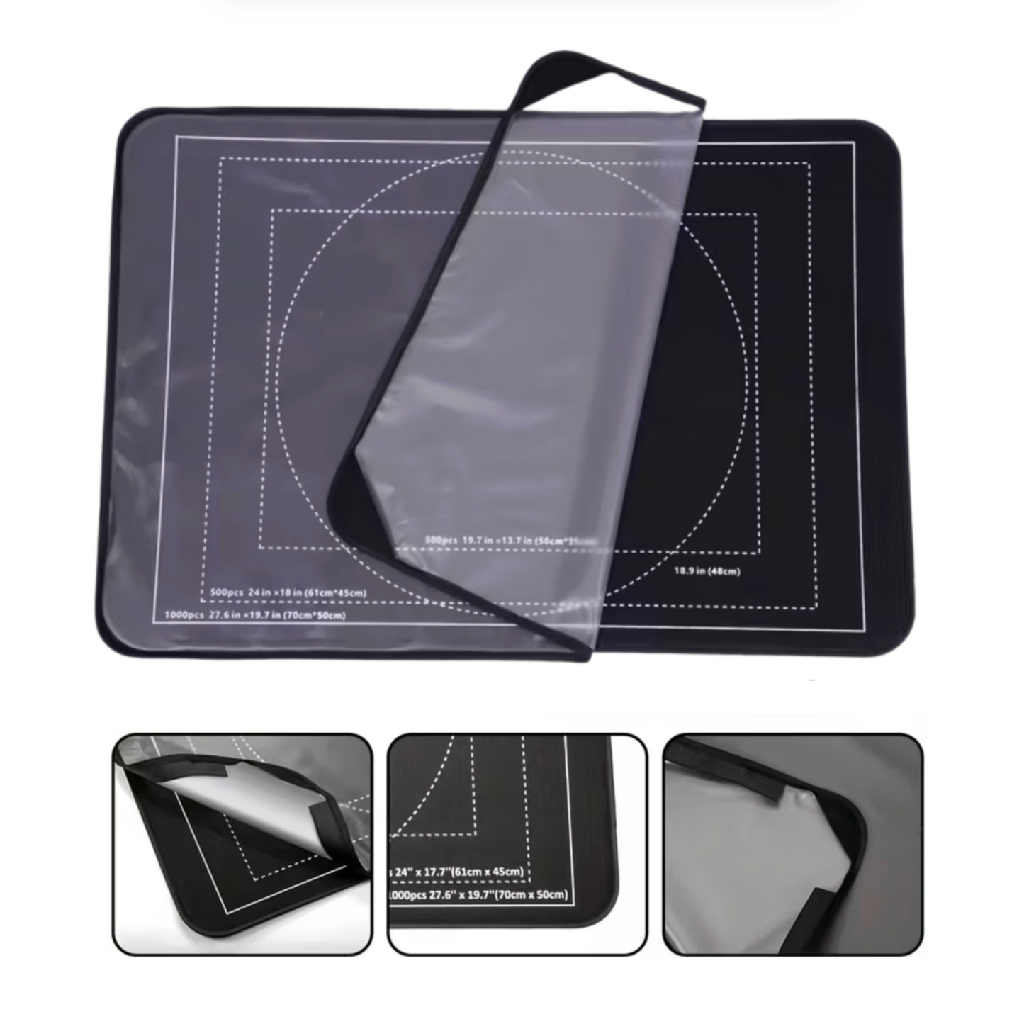 Portable Puzzle Board with Cover & Sorting Trays