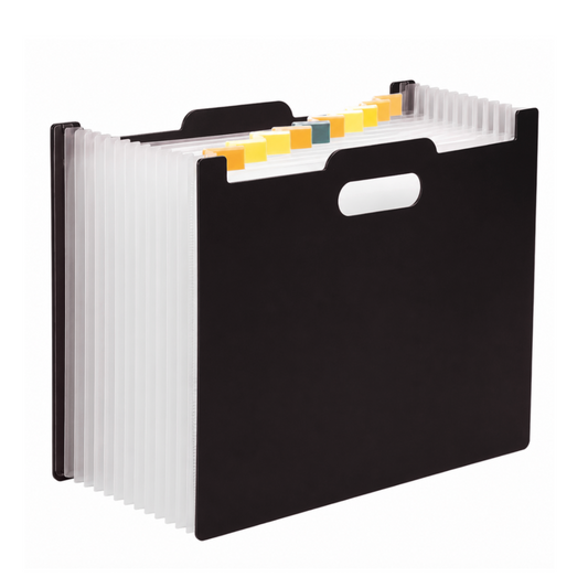 A4 Expandable File Organiser with 13 Pockets & Carry Handle