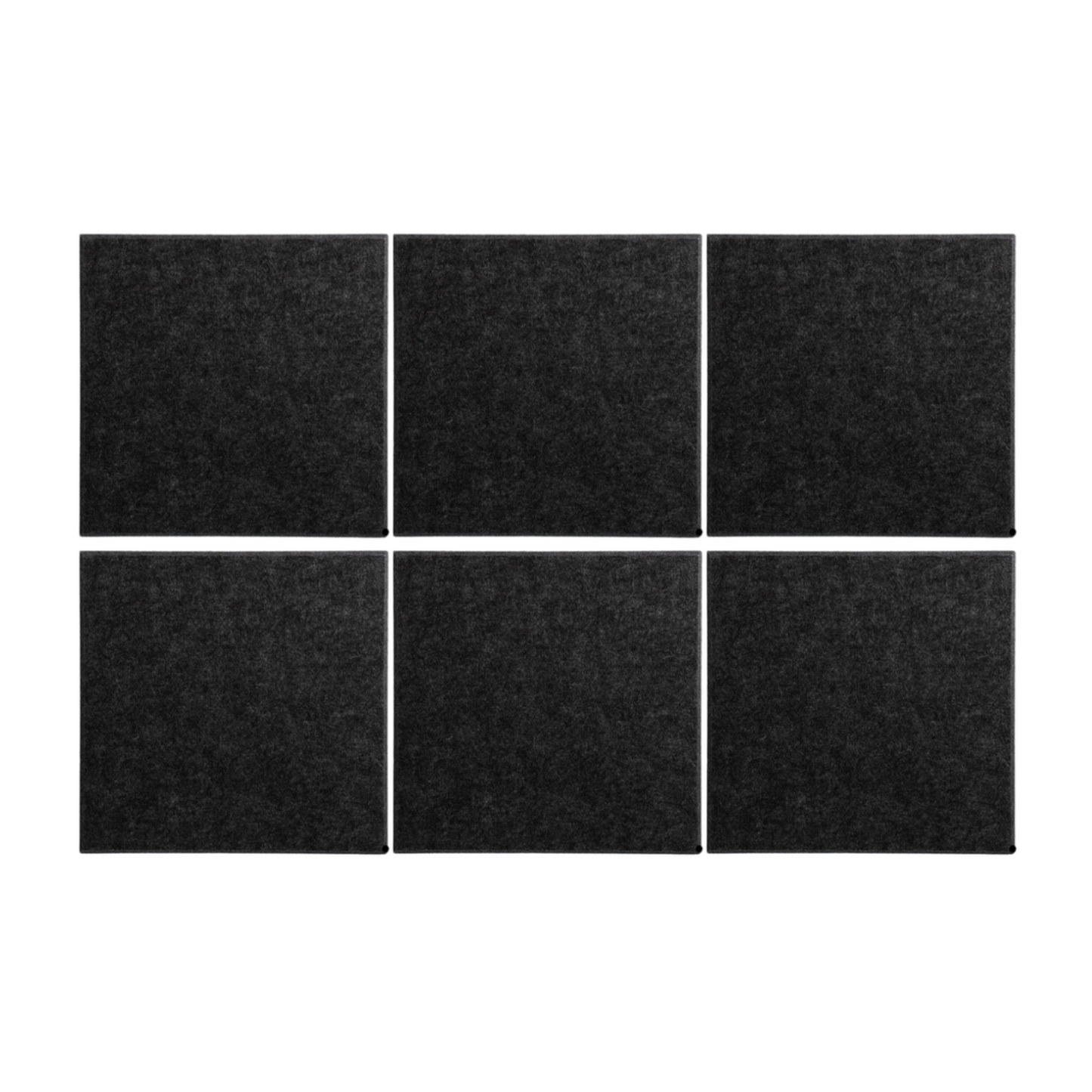 6 Piece Felt Pin Board & Soundproofing Tile Set