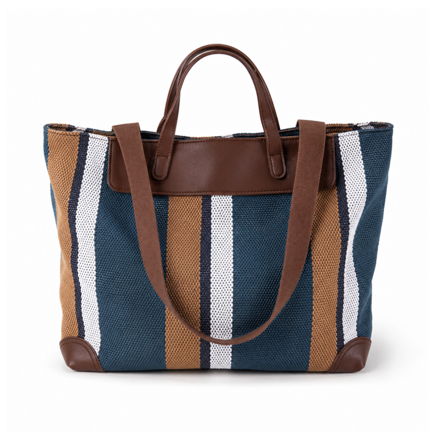 Striped Daily Tote Handbag
